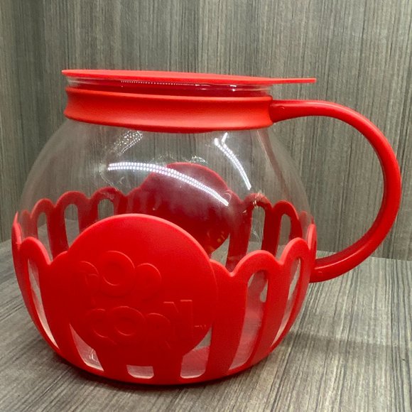 Glass Microwave Popcorn Popper 3 QT Family Size - Picture 7 of 7